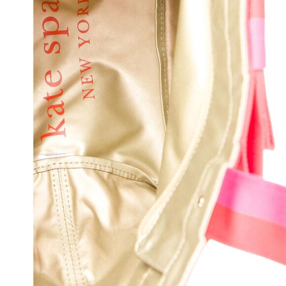 NWT Kate Spade Barrow small nylon tote bag in maraschino - Picture 5 of 10